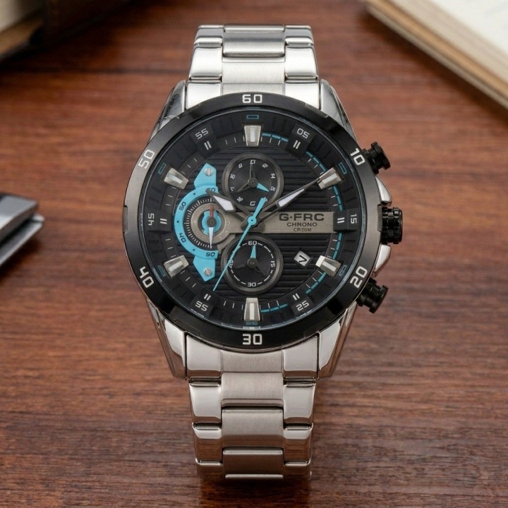 Reloj G-force Gr8402 Cronógrafo De Acero + Estuche Premium