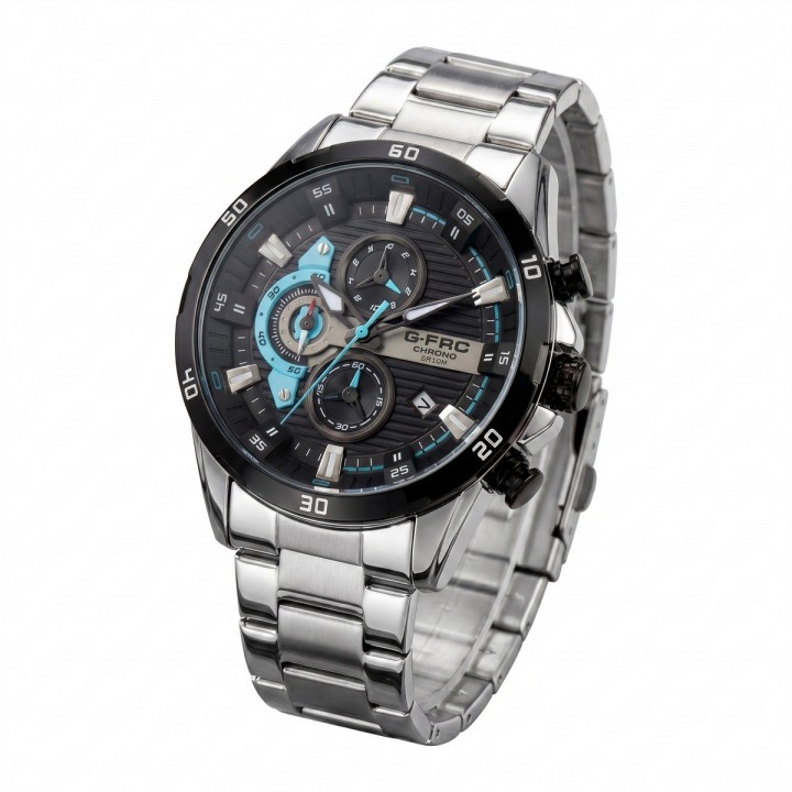 Reloj G-force Gr8402 Cronógrafo De Acero + Estuche Premium