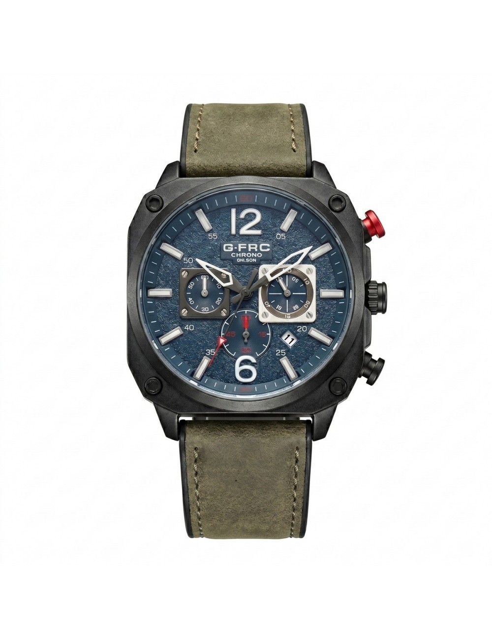 Reloj G-force Gr8398 Cronógrafo Cuero + Estuche Premium