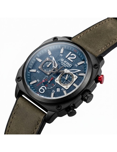 Reloj G-force Gr8398 Cronógrafo Cuero + Estuche Premium