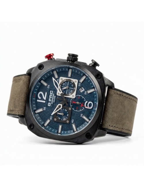 Reloj G-force Gr8398 Cronógrafo Cuero + Estuche Premium