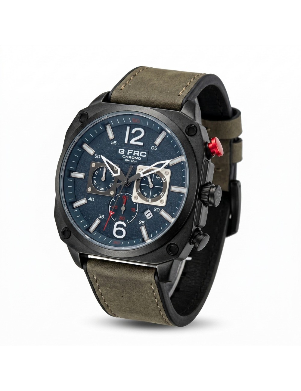 Reloj G-force Gr8398 Cronógrafo Cuero + Estuche Premium
