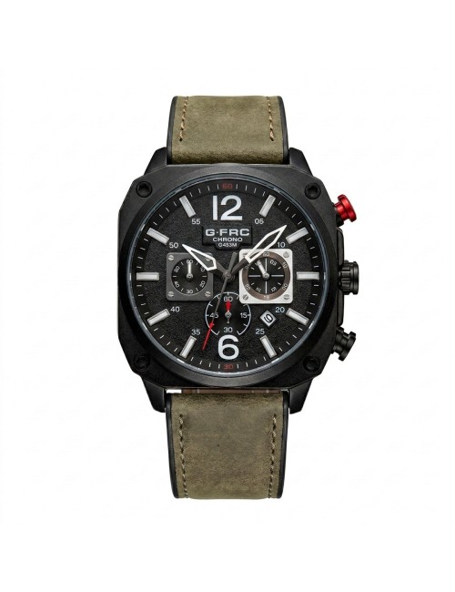 Reloj G-force Gr8398 Cronógrafo Cuero + Estuche Premium