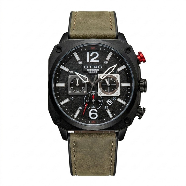 Reloj G-force Gr8398 Cronógrafo Cuero + Estuche Premium