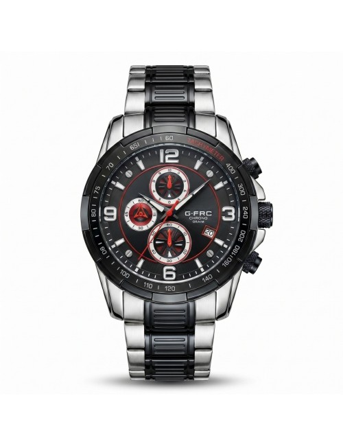 Reloj G-force Gf8020 Cronógrafo De Acero + Estuche Premium