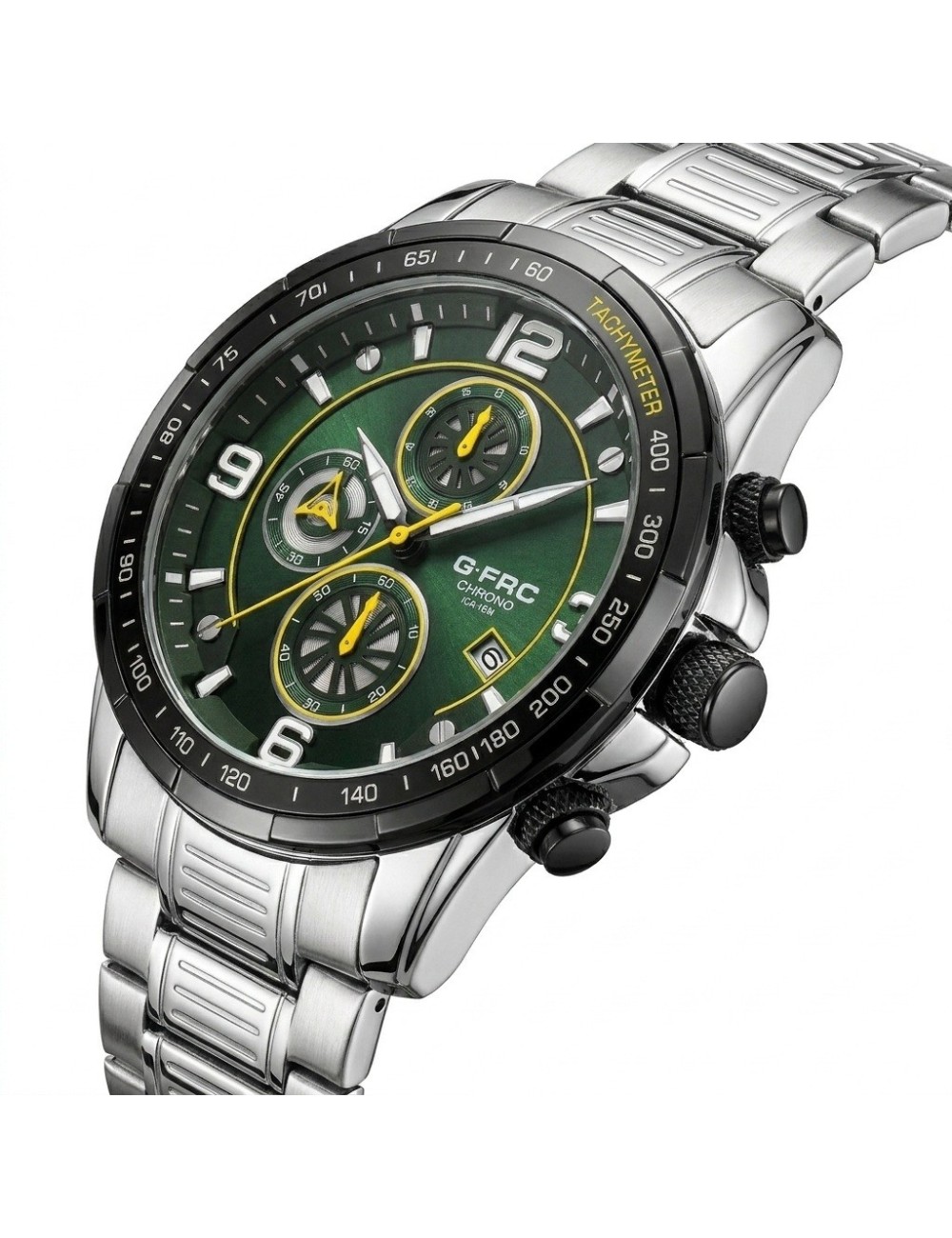 Reloj G-force Gf8020 Cronógrafo De Acero + Estuche Premium