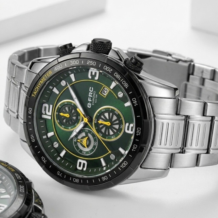 Reloj G-force Gf8020 Cronógrafo De Acero + Estuche Premium