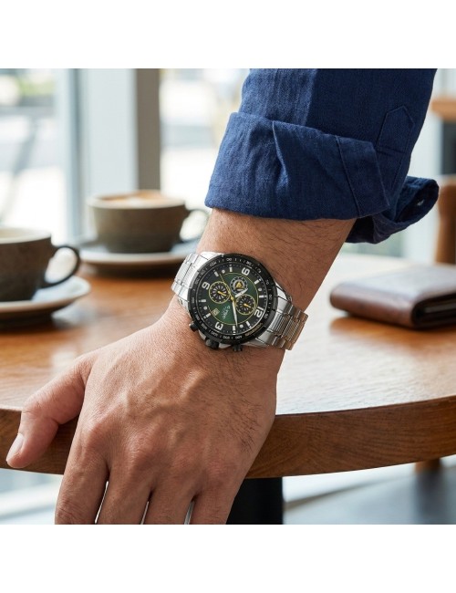 Reloj G-force Gf8020 Cronógrafo De Acero + Estuche Premium