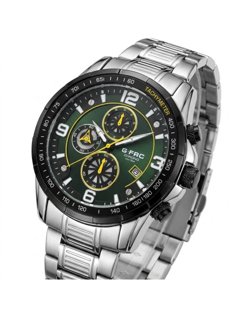 Reloj G-force Gf8020 Cronógrafo De Acero + Estuche Premium