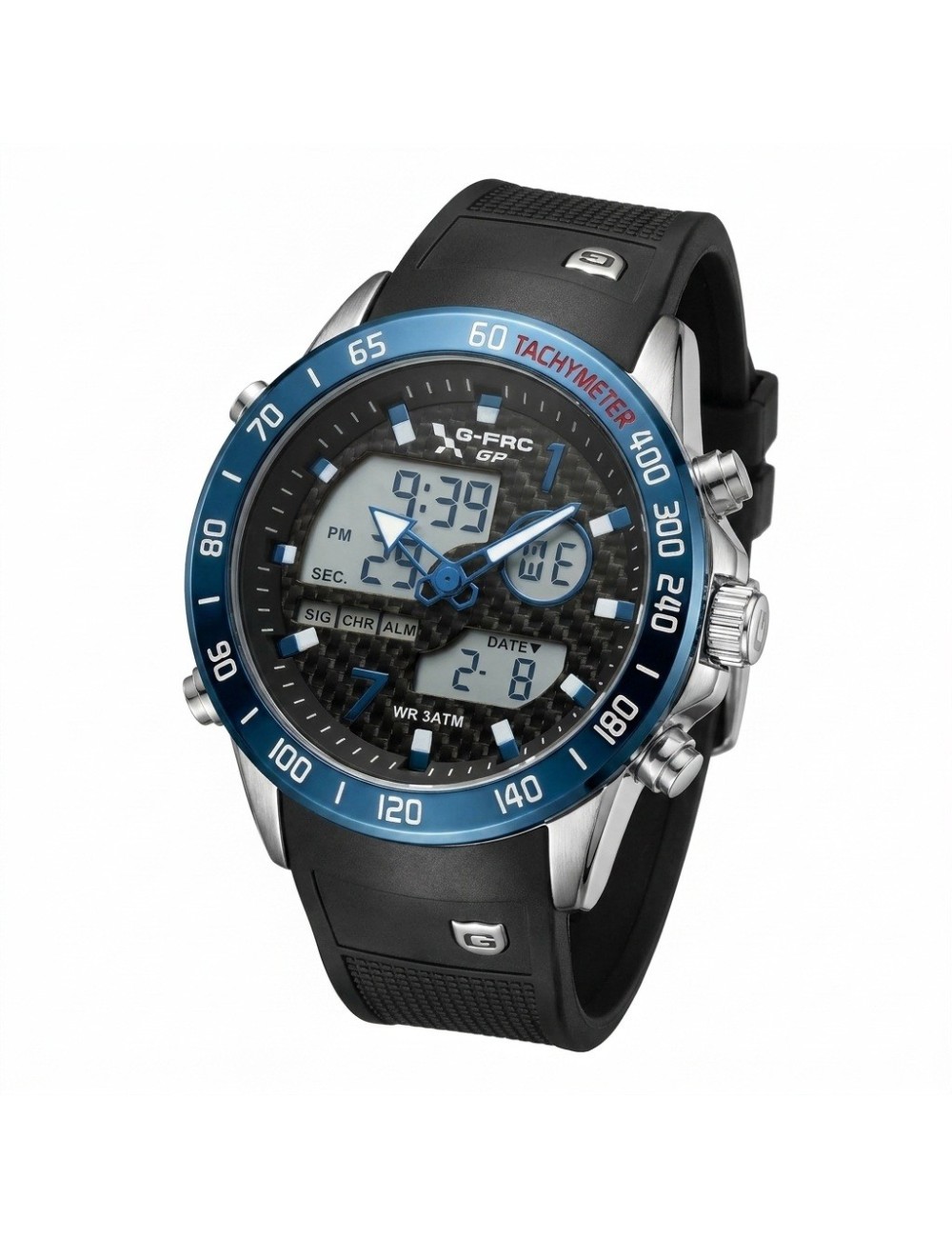 Reloj G-force Al191 Doble Hora Deportivo + Estuche Premium