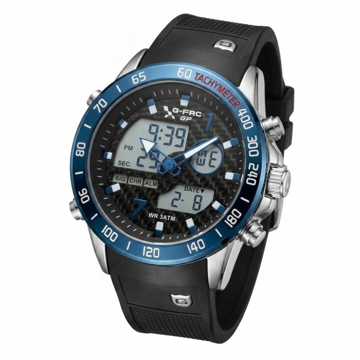 Reloj G-force Al191 Doble Hora Deportivo + Estuche Premium