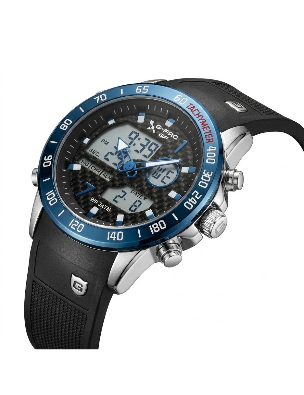 Reloj G-force Al191 Doble Hora Deportivo + Estuche Premium