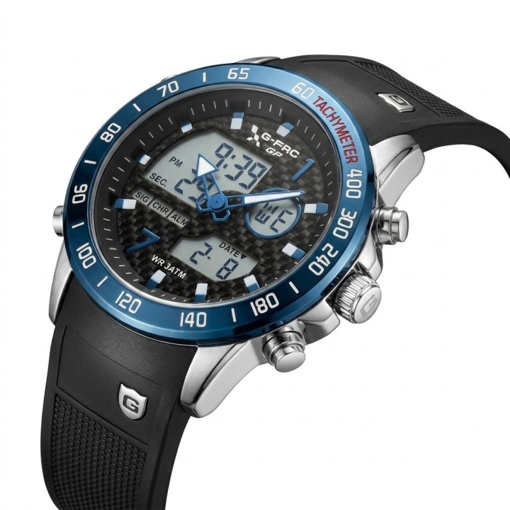 Reloj G-force Al191 Doble Hora Deportivo + Estuche Premium