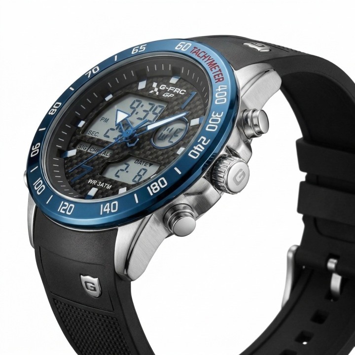 Reloj G-force Al191 Doble Hora Deportivo + Estuche Premium