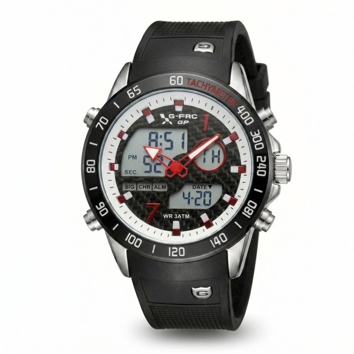 Reloj G-force Al191 Doble Hora Deportivo + Estuche Premium