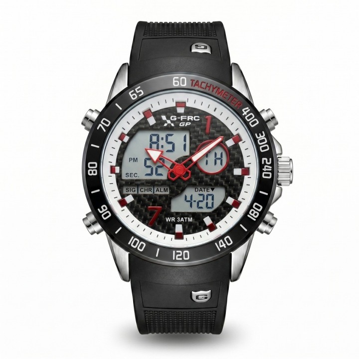 Reloj G-force Al191 Doble Hora Deportivo + Estuche Premium