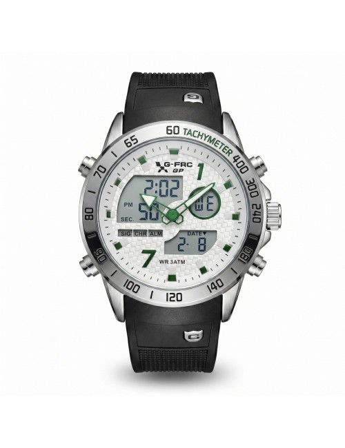 Reloj G-force Al191 Doble Hora Deportivo + Estuche Premium