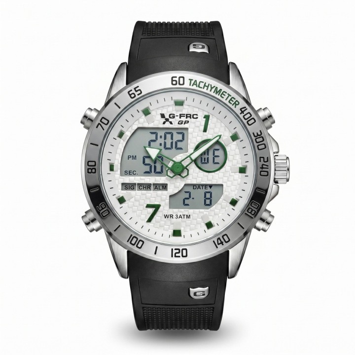 Reloj G-force Al191 Doble Hora Deportivo + Estuche Premium