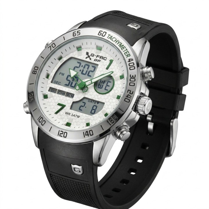 Reloj G-force Al191 Doble Hora Deportivo + Estuche Premium
