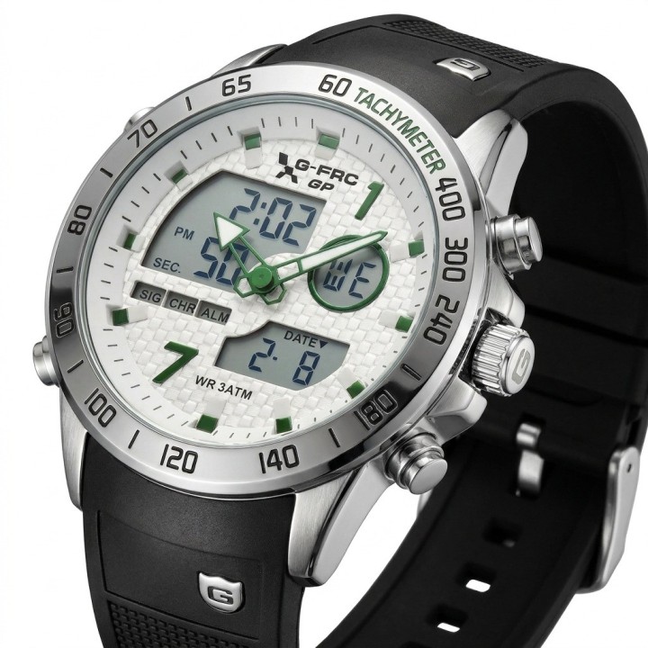 Reloj G-force Al191 Doble Hora Deportivo + Estuche Premium