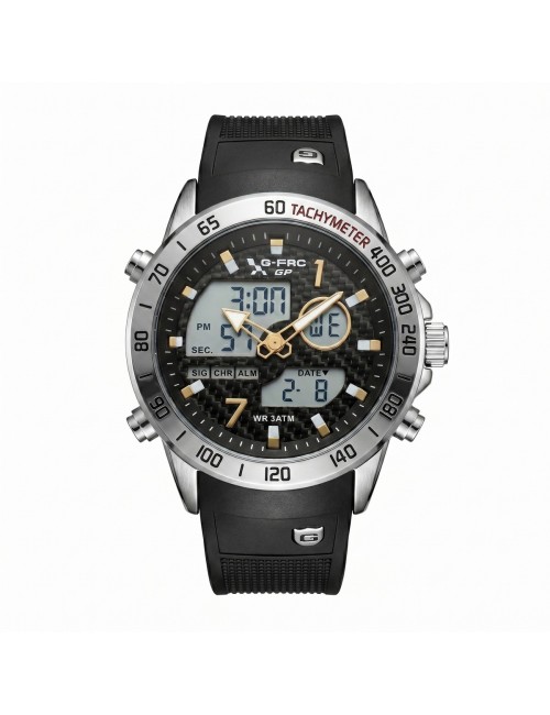 Reloj G-force Al191 Doble Hora Deportivo + Estuche Premium