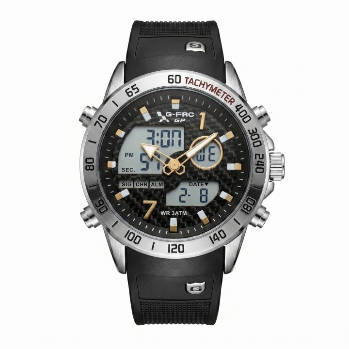 Reloj G-force Al191 Doble Hora Deportivo + Estuche Premium