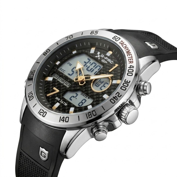Reloj G-force Al191 Doble Hora Deportivo + Estuche Premium