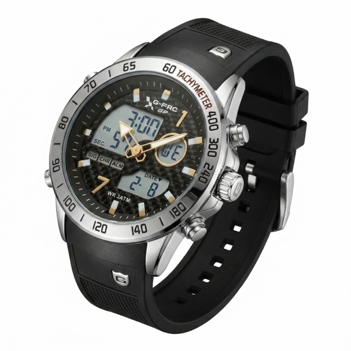 Reloj G-force Al191 Doble Hora Deportivo + Estuche Premium