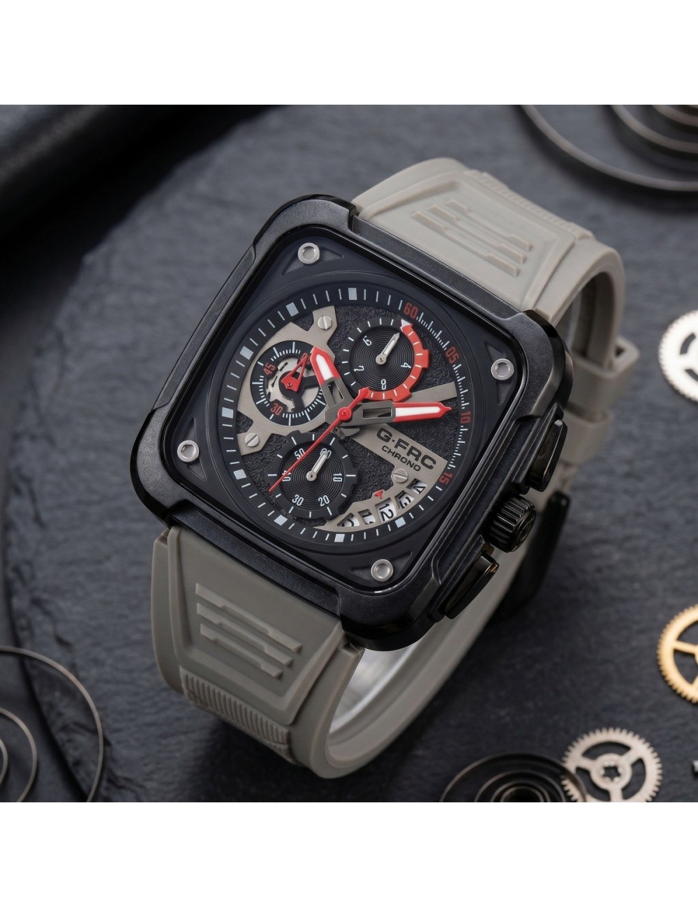 Reloj G-force Gr8461 Cronógrafo Deportivo + Estuche Premium