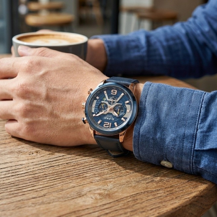 Reloj G-force Gr8329 Cronógrafo Cuero + Estuche Premium