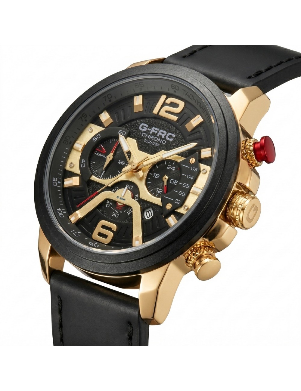 Reloj G-force Gr8329 Cronógrafo Cuero + Estuche Premium