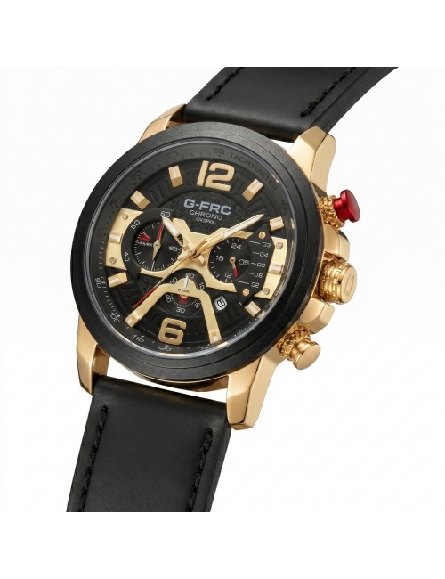 Reloj G-force Gr8329 Cronógrafo Cuero + Estuche Premium