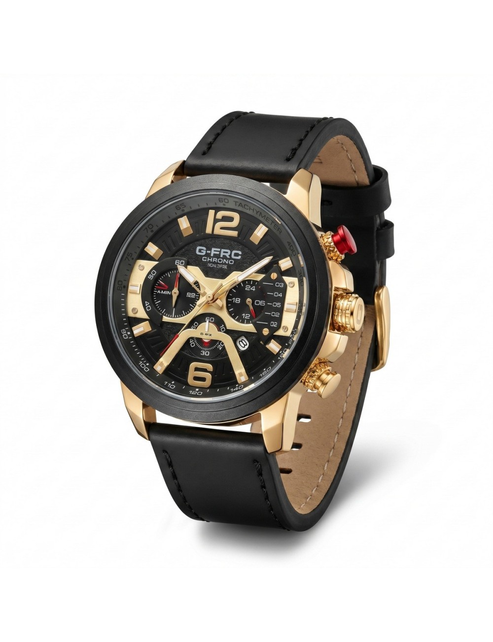 Reloj G-force Gr8329 Cronógrafo Cuero + Estuche Premium