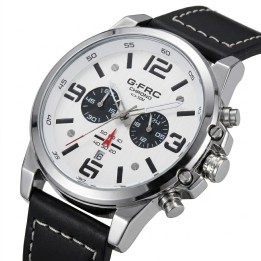 Reloj G-force Chrono Gr8314 Pulso En Cuero Para Hombre