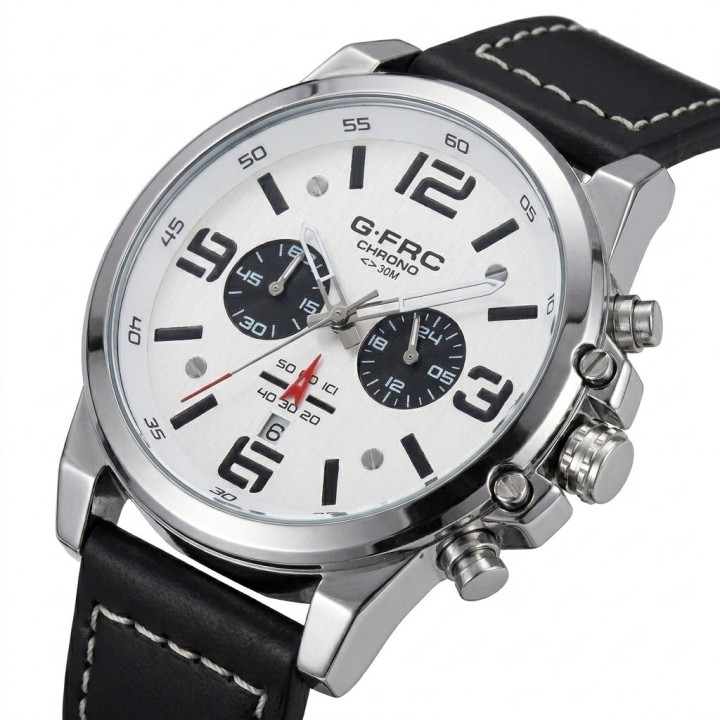 Reloj G-force Chrono Gr8314 Pulso En Cuero Para Hombre