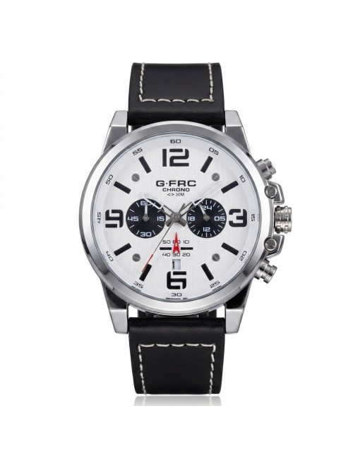 Reloj G-force Chrono Gr8314 Pulso En Cuero Para Hombre