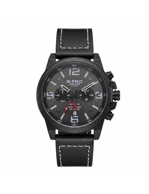 Reloj G-force Chrono Gr8314 Pulso En Cuero Para Hombre
