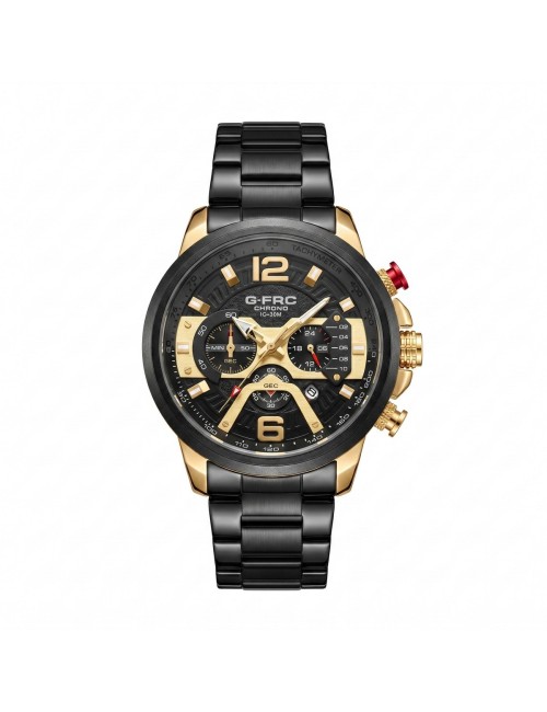 Reloj G-force Gr8329 Cronógrafo De Acero + Estuche Premium