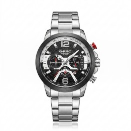 Reloj G-force Gr8329 Cronógrafo De Acero + Estuche Premium