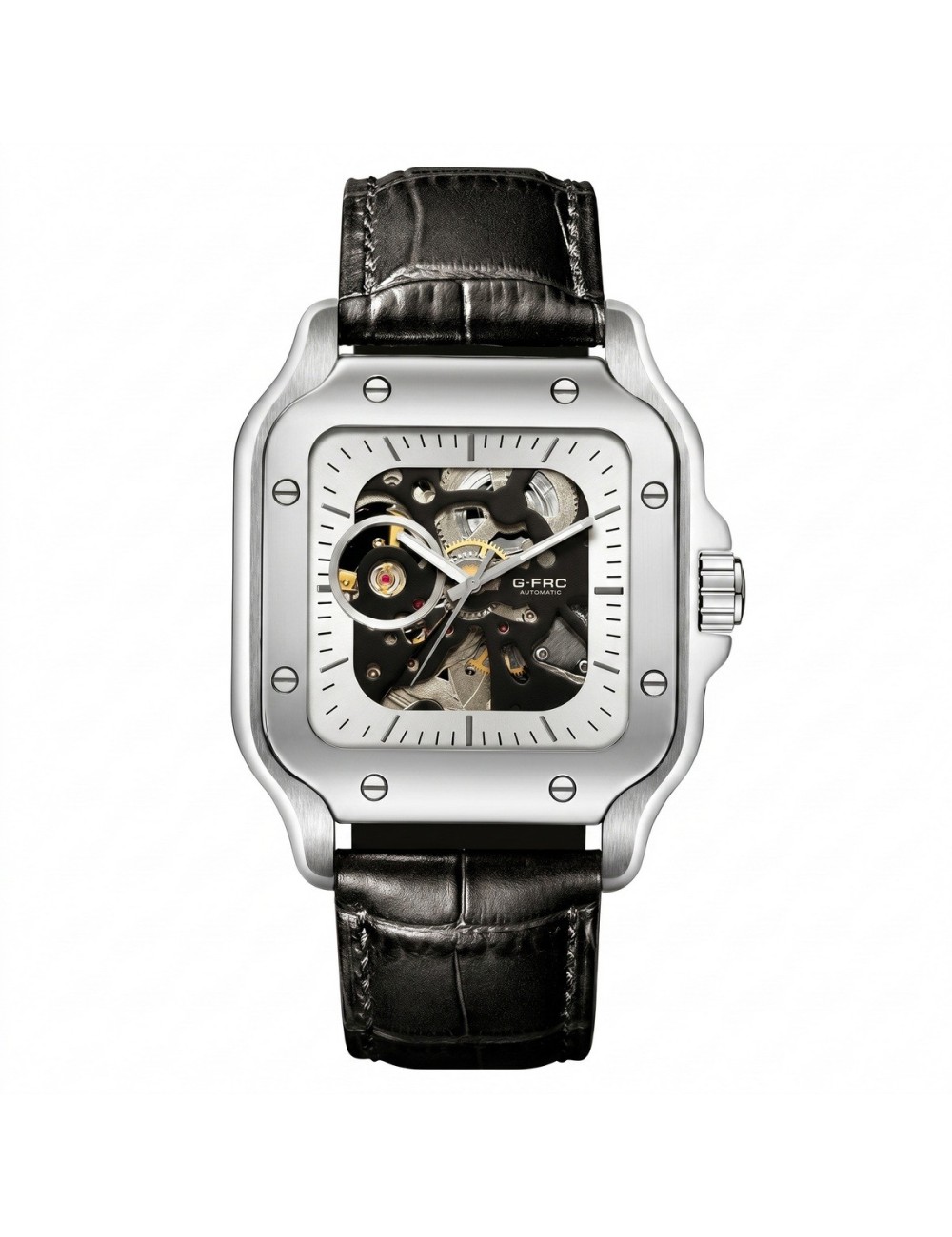 Reloj G-force At10b Automático En Cuero + Estuche Premium