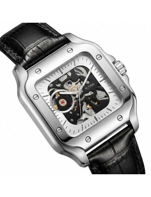 Reloj G-force At10b Automático En Cuero + Estuche Premium