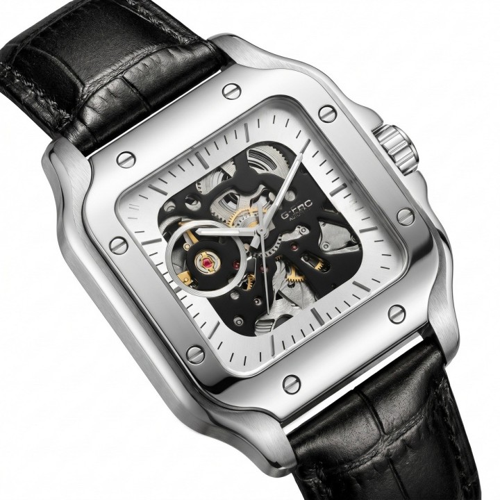 Reloj G-force At10b Automático En Cuero + Estuche Premium
