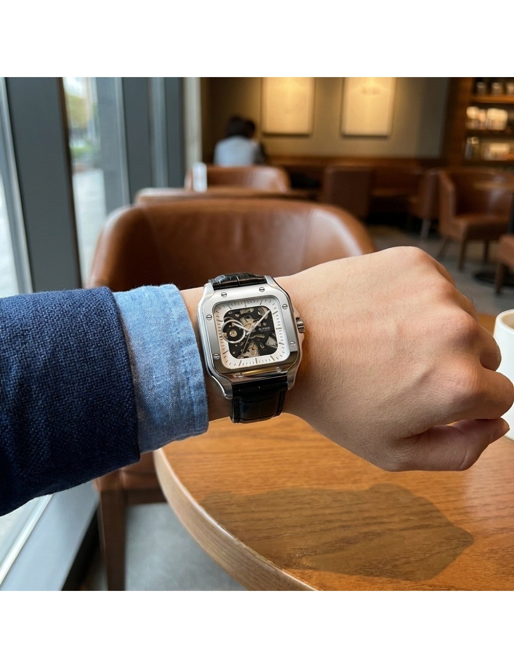 Reloj G-force At10b Automático En Cuero + Estuche Premium