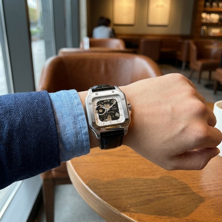 Reloj G-force At10b Automático En Cuero + Estuche Premium