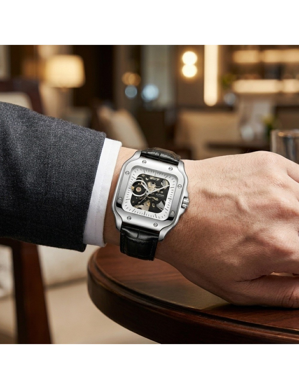 Reloj G-force At10b Automático En Cuero + Estuche Premium