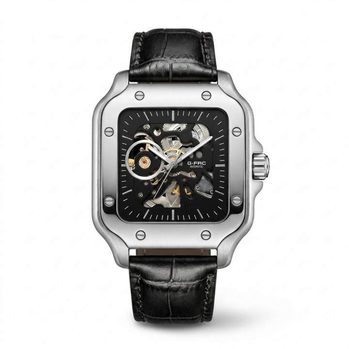 Reloj G-force At10b Automático En Cuero + Estuche Premium