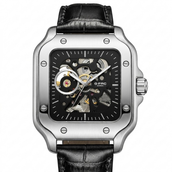 Reloj G-force At10b Automático En Cuero + Estuche Premium