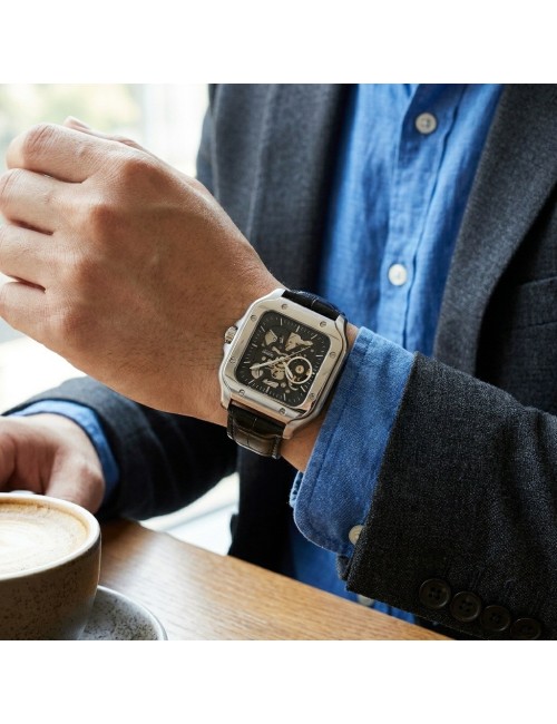 Reloj G-force At10b Automático En Cuero + Estuche Premium