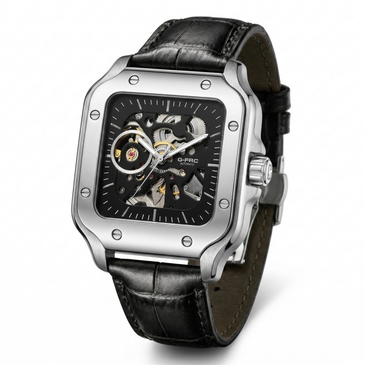 Reloj G-force At10b Automático En Cuero + Estuche Premium