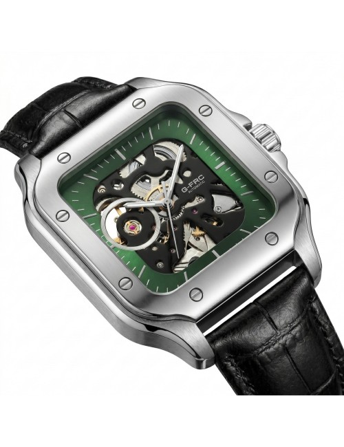 Reloj G-force At10b Automático En Cuero + Estuche Premium